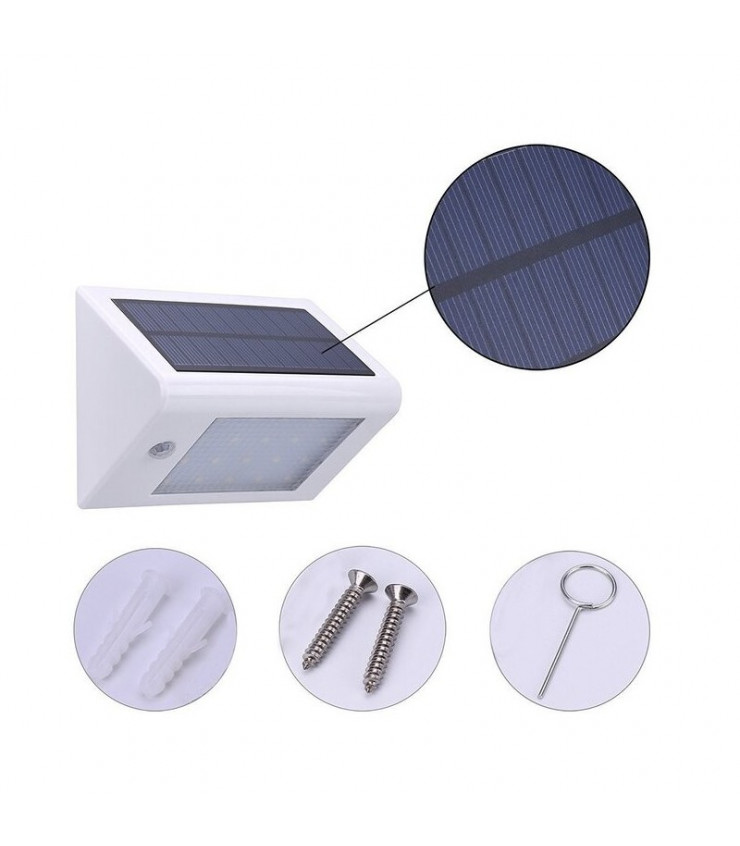 Aplique De Pared LED Solar QUITO 4W 300Lm IP65